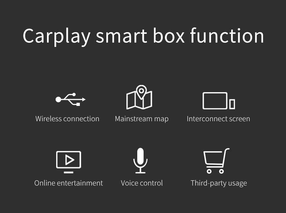Горячая Распродажа Carlinkit USB внешний порт Carplay для Android Автомагнитола сенсорный экран с системой iOS Carplay Новая версия обновления
