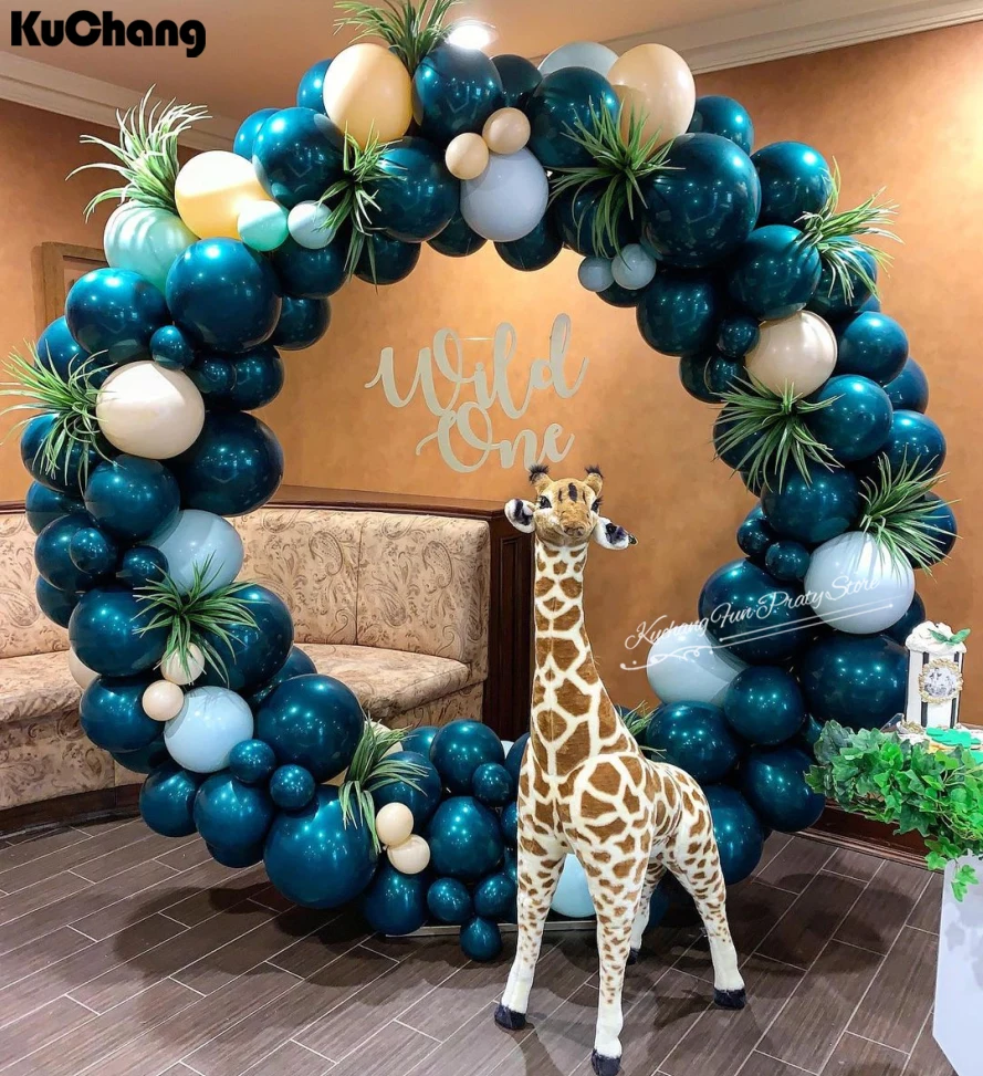 Двойные синие воздушные шары в морском стиле 5 дюймов 20/30/50 шт. украшение для дня