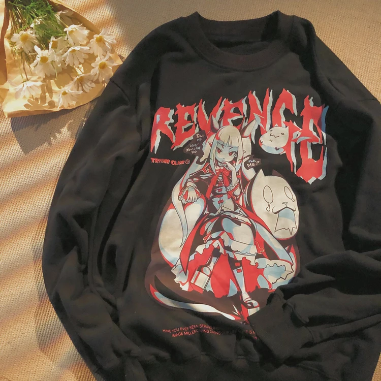 

hoodie y2k women korean fashion femme oversized plus size vintage 2021 kawaii long sleeve manga larga essentials sweatshirt