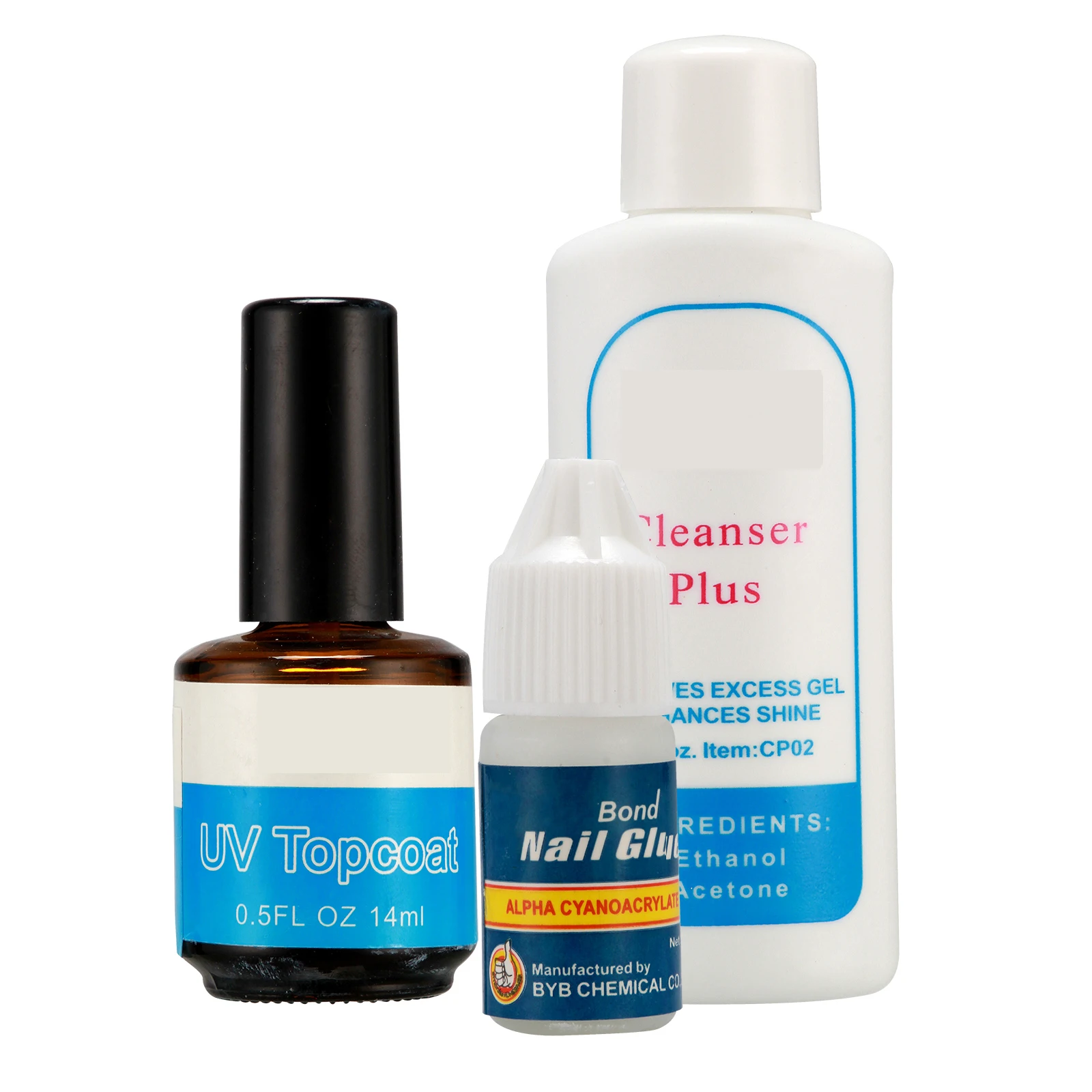 

Anmas Rucci DIY White French Tips UV Topcoat Gel Glue Nail Form dab Nail Art Kit