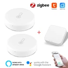 Датчик температуры и влажности Tuya ZigBee3.0, работает от аккумулятора с Alexa Google Assistant и Tuya Zigbee Hub для умного дома