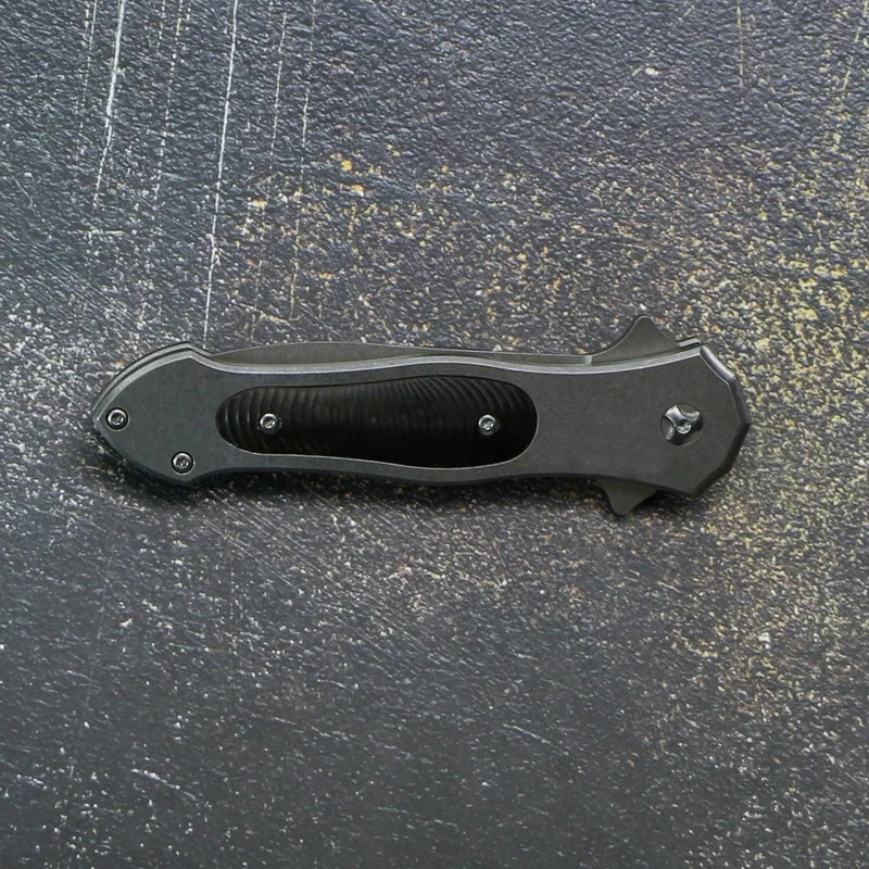 Складной нож Флиппер T009 AUS8 со стальной рукояткой G10 Карманный Походный охотничий