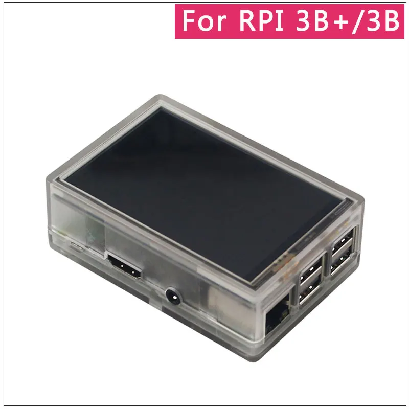 3,5 дюймовый Raspberry Pi 3 Model B+ сенсорный экран 480*320 ЖК-дисплей+ стилус+ ABS чехол для Raspberry Pi 4 Модель B/3B+/3B - Цвет: For RPI 3B Plus
