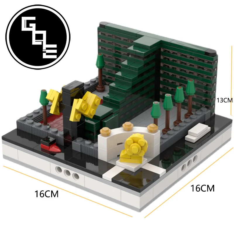 

City Street View MGM Grand Hotel for Modular City DIY educational model MOC-34554 building blocks bricks toys for kids gifts