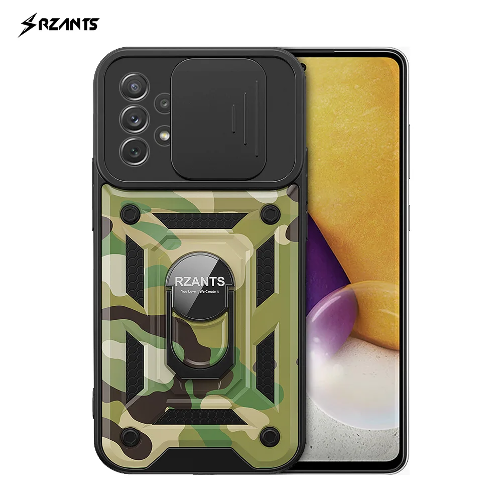 

Rzants For Samsung Galaxy A72 A52 A51 A71 A32 4G 5G Case [Jungle tank] Military Camouflage Ring Holder Lens Protection Casing