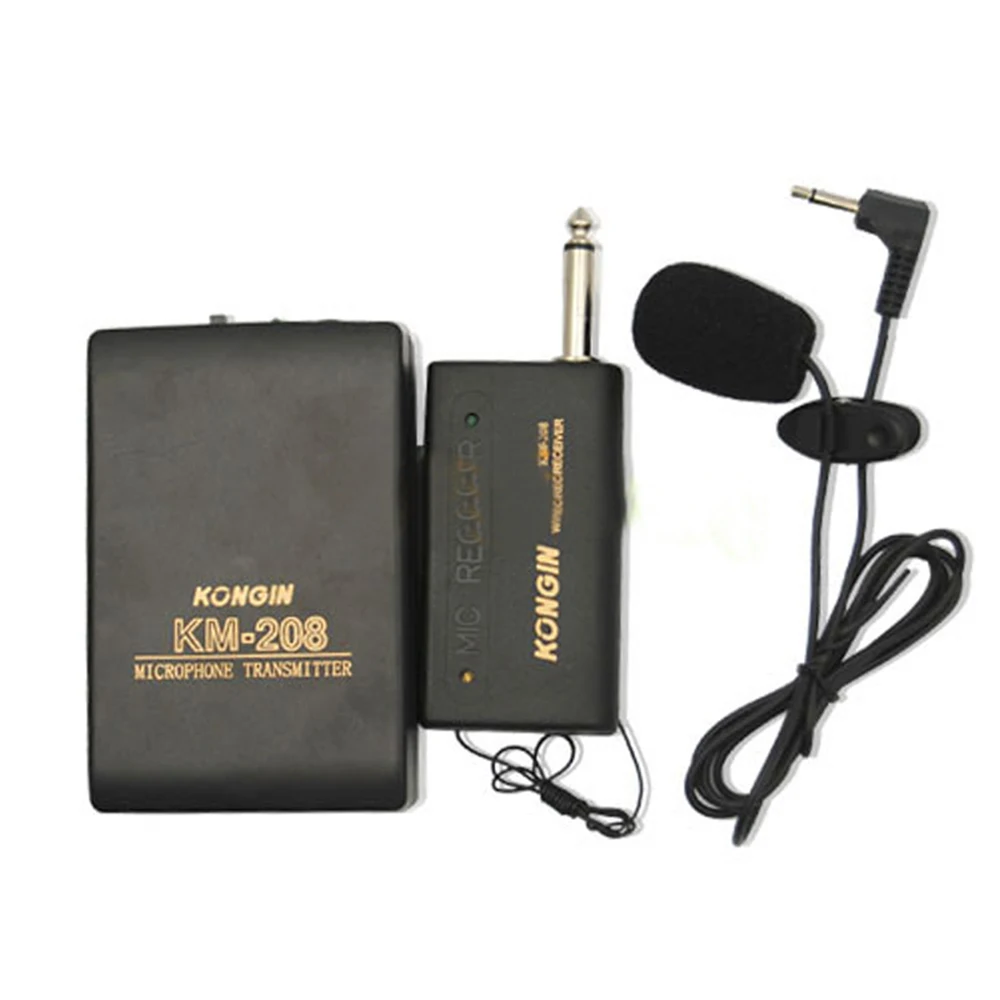 Professional Remote Wireless Microphone System Headset Lavalier Lapel Mic Receiver Transmitter Radio Megaphone Clip 3.5mm mic |