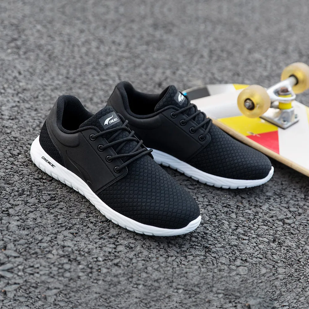 

ONEMIX Summer Running Shoes For Men Lace-up Non-slip Light Sneakers Breathable Mesh Walking Fitness Sport Shoes Free Shipping