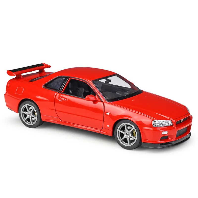 

Модель литая автомобиля 1:24 Welly Nissan Skyline GT-R R34