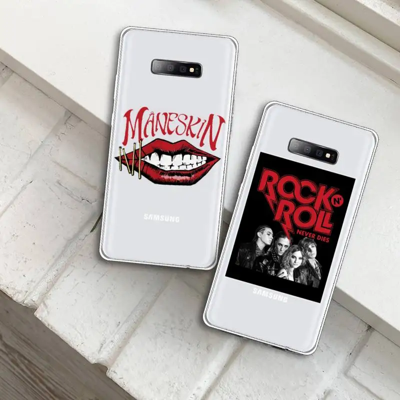 

Maneskin Damiano David band Phone Case Transparent For Samsung Galaxy A S 7 8 11 21 50 30 81 51 90 5G 20 E Ultra M60S