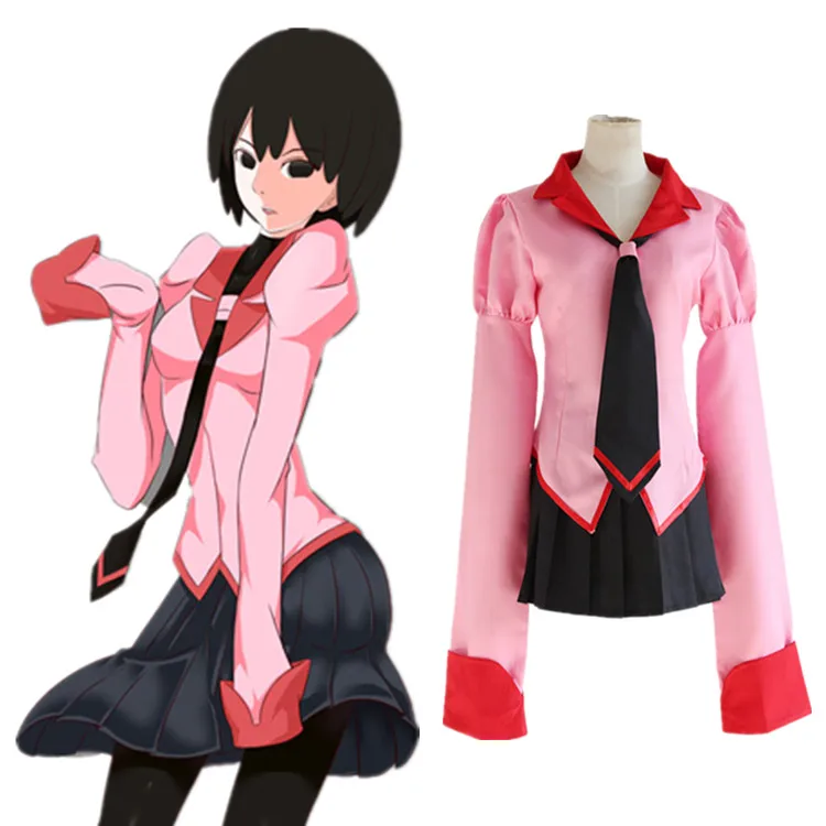 

Anime Owarimonogatari Cosplay Costumes Oshino Ougi Uniforms Full Set Cosplay Costumes Halloween Party Women Cosplay Costumes