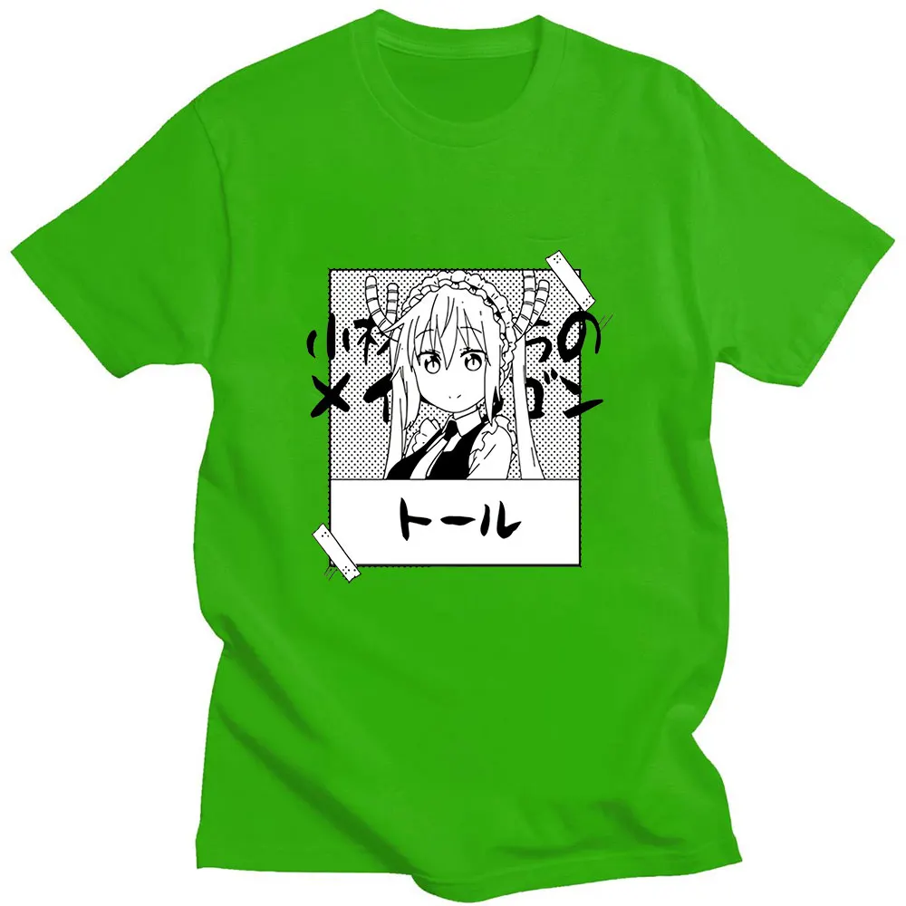 Miss Kobayashi's Dragon Maid Manga Classic Cute Cartoon Print Summer Pure Cotton Thin Loose Casual Women's T-shirt 2021 Trendy |