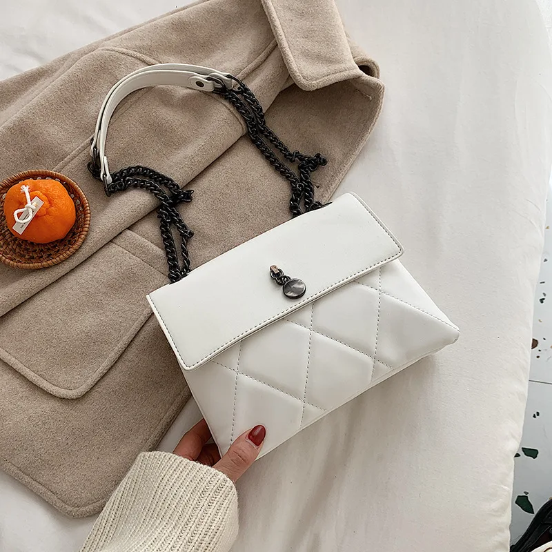 

High sense ladies casual shoulder bag women autumn and winter2020 new high-quality western-style messenger bag texture chain bag