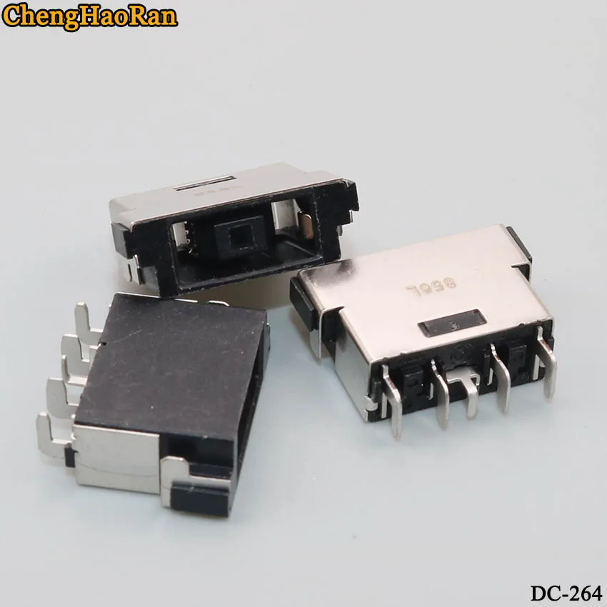 

ChengHaoRan 2pcs/lot silver plated chip power connector charging plug DC charging head black