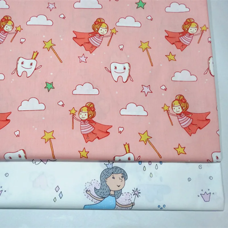 Лоскутная Ткань по метрам саржа из чистого хлопка детская ткань для бытовых