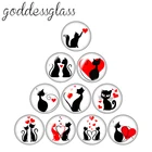 10 шт., круглые стеклянные кабошоны для фото, 12182025 мм