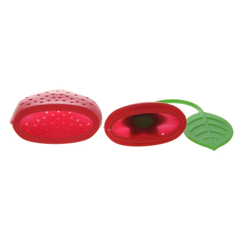 Strawberry Design Silicone Tea Infuser Strainer - Red and Green / Suitable for Use in Teapot Teacup More--A Wonderful Gift | Дом и сад