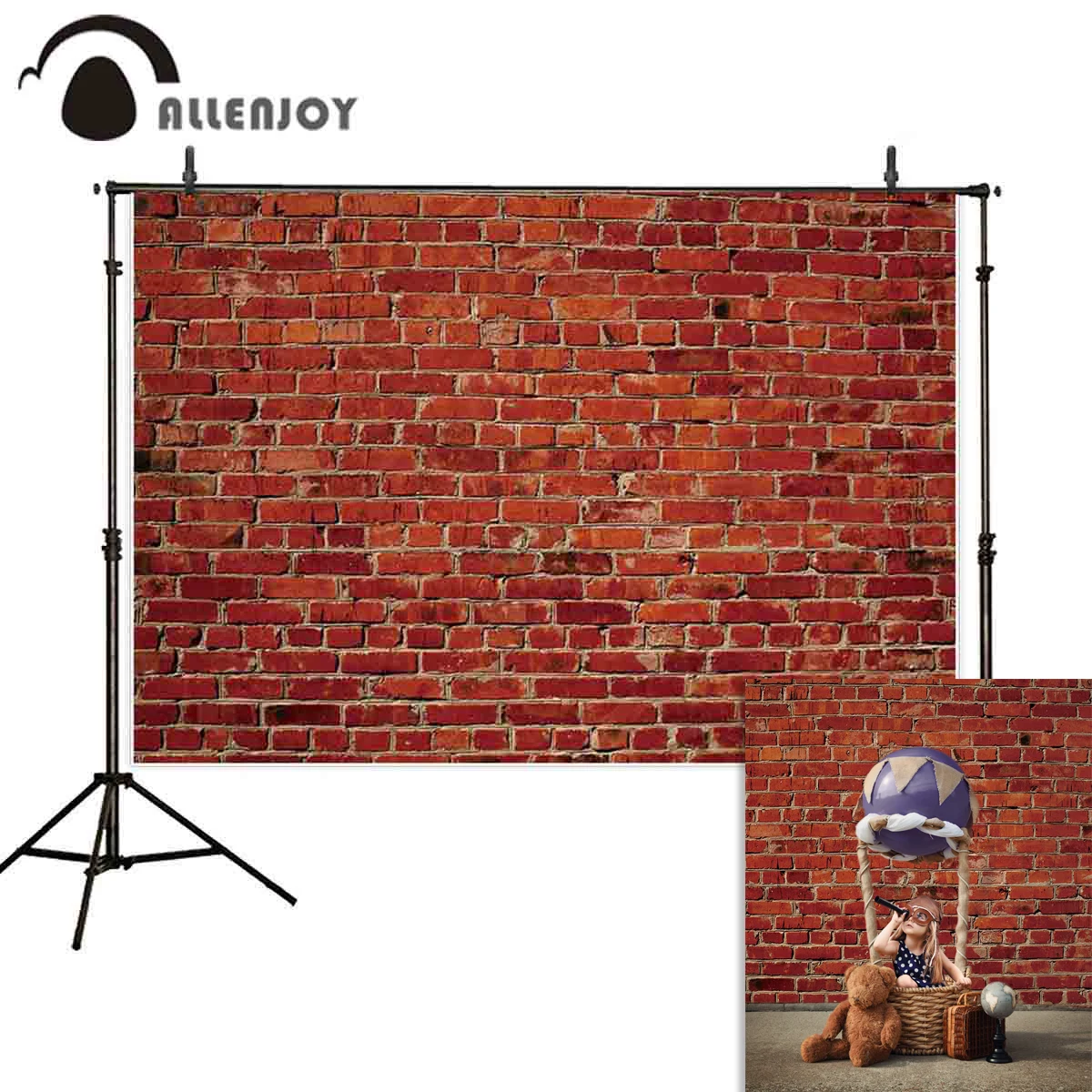 Фотофон allenjoy фон с красной кирпичной стеной в деревенском стиле винтажная архитектурная модель фон для фотосессия Фотостудия