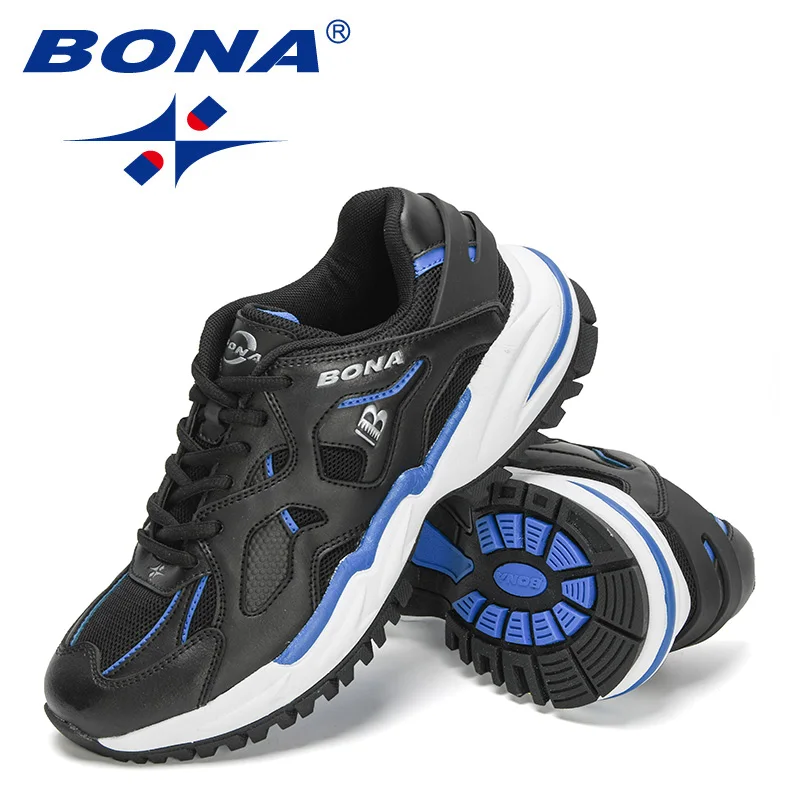 

BONA 2021 New Designers Light Running Shoes Men Comfortable Sport Shoes Breathable Man Sneaker Walking Jogging Shoes Mansculino