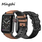 Ремешок силиконовый кожаный для Apple Watch band 40 мм, браслет для iWatch Band 45 мм 42 мм 44 мм, apple watch series 7 6 5 4 3 2 1