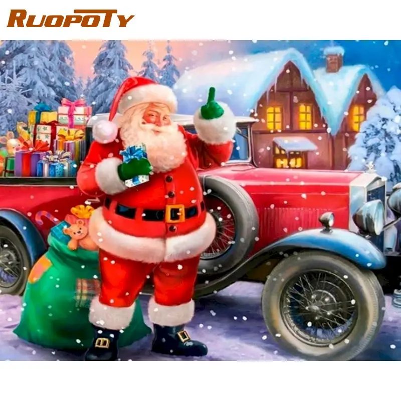 

RUOPOTY 5D DIY Diamond Painting Landscape Rhinestones Pictures Diamond Embroidery Sale Cross Stitch Mosaic Crafts Kit