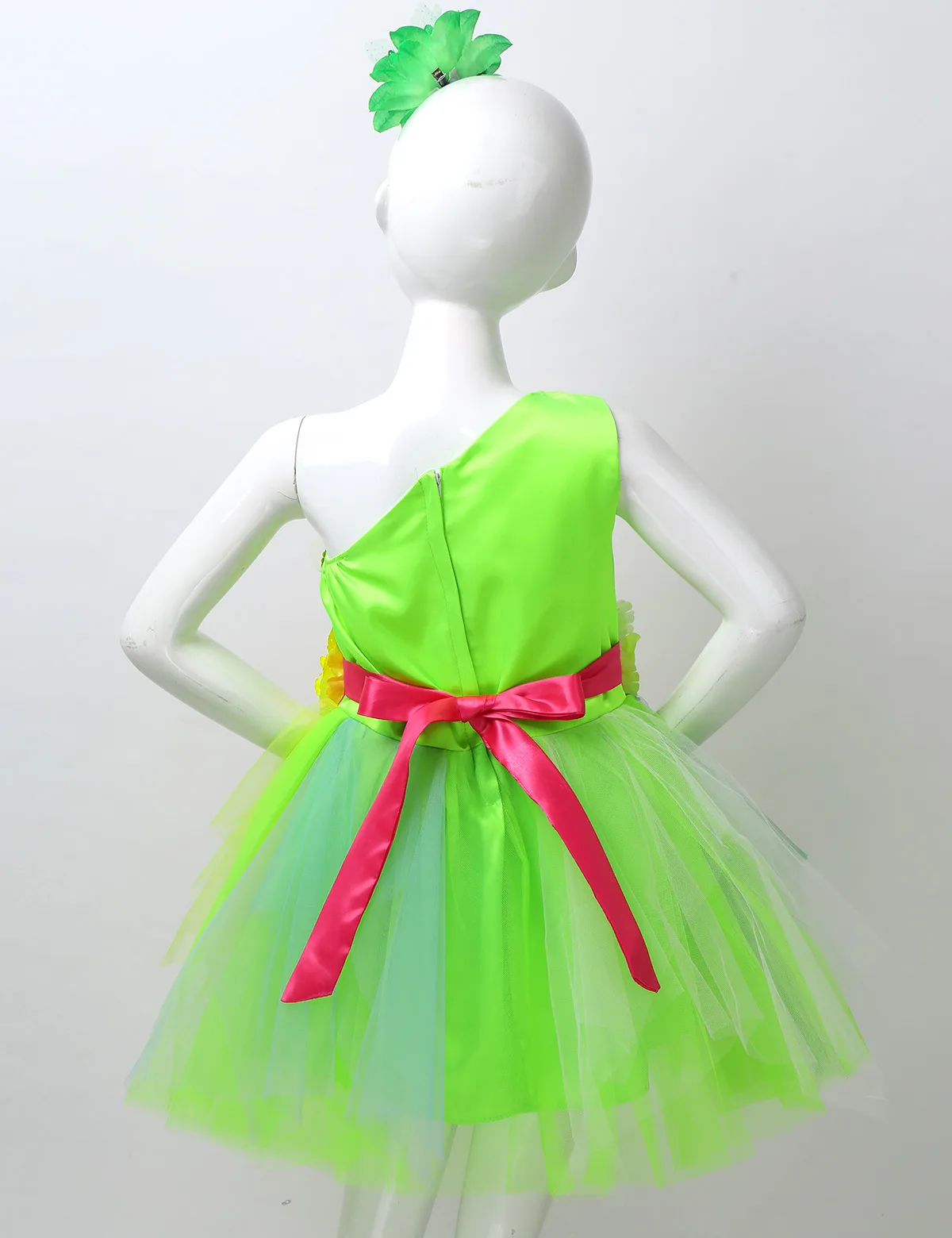 Girls Ballet Dress For Children Dance Kids Sequins 3D Flower Mesh Tutu Modern Salsa Ballroom Costume | Детская одежда и обувь