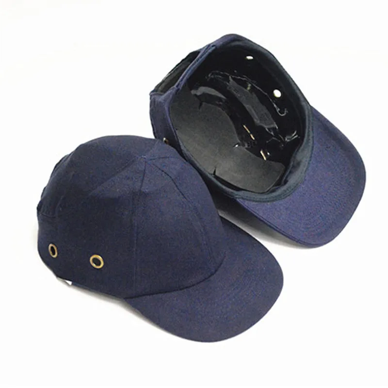 Bump Cap casco di sicurezza da lavoro cappello da Baseball stile protettivo sicurezza elmetto abbigliamento da lavoro protezione della testa di sicurezza lato 4 fori