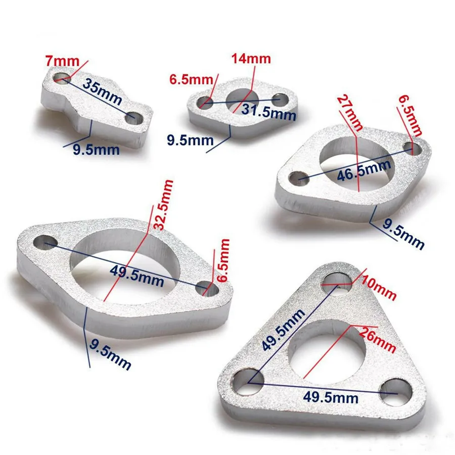 Фланцы турбокомпрессора в комплекте 7 шт. для средней стали RHB31 VZ21|Подвесы хомуты