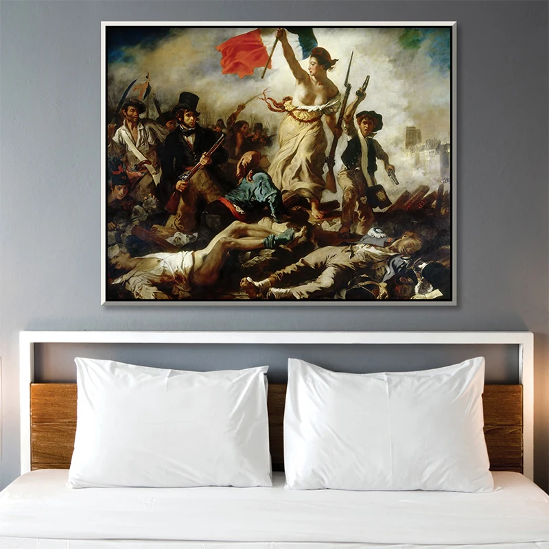 The Freedom Guide People by Artist Юджин делакроix the Classic Arts жавр коллекция холст печать живопись