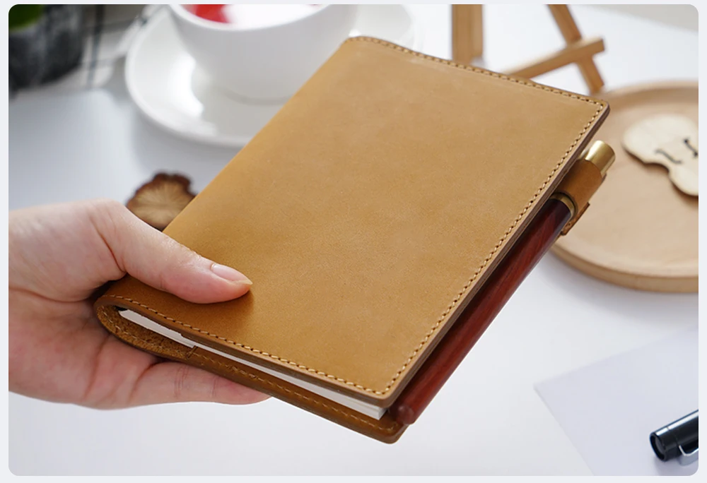 Натуральная кожа блокнот планировщик обложка книги A5 B6 A6 для MD дневник Bullet Journal Рисование Sketchbook