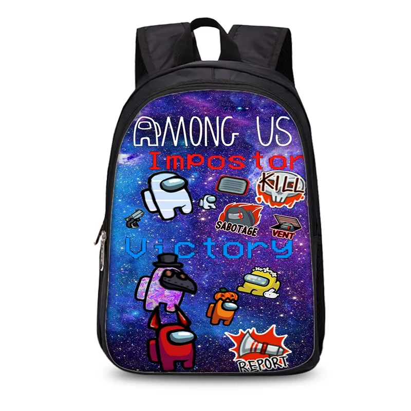 

Pikurb Among Crewmate US Impostor Students Backpack Schoolbag Notebook Travel Bag Gifts for Kids Friends