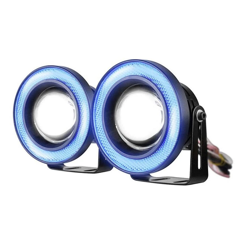 Универсальные отражатели 2 шт мощностью 12V для мотоцикла COB светодиодный DRL лампы