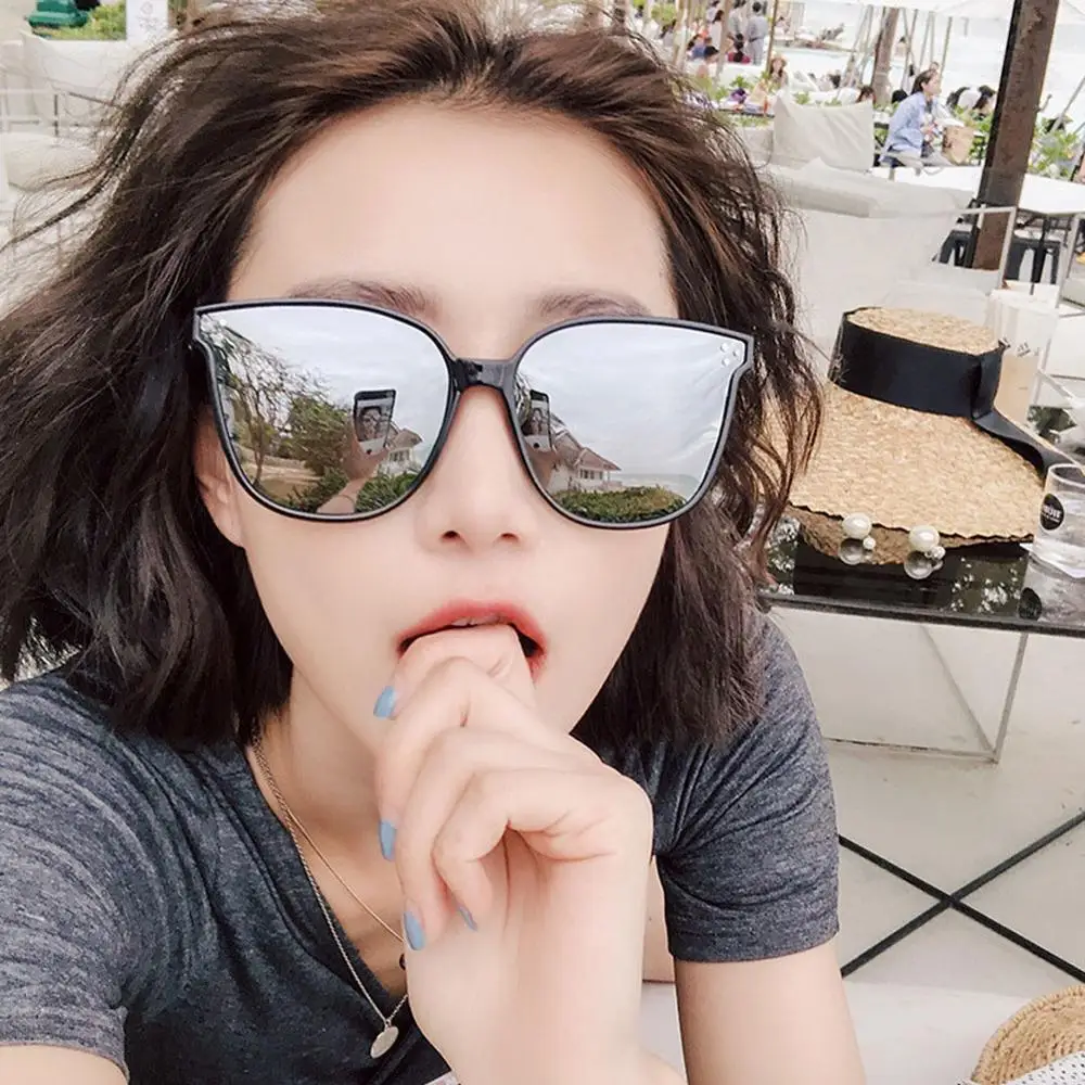 

Korean Style Fashion Trend Retro Sunglasses Big Frame Sunglasses Motorcycle Equipments