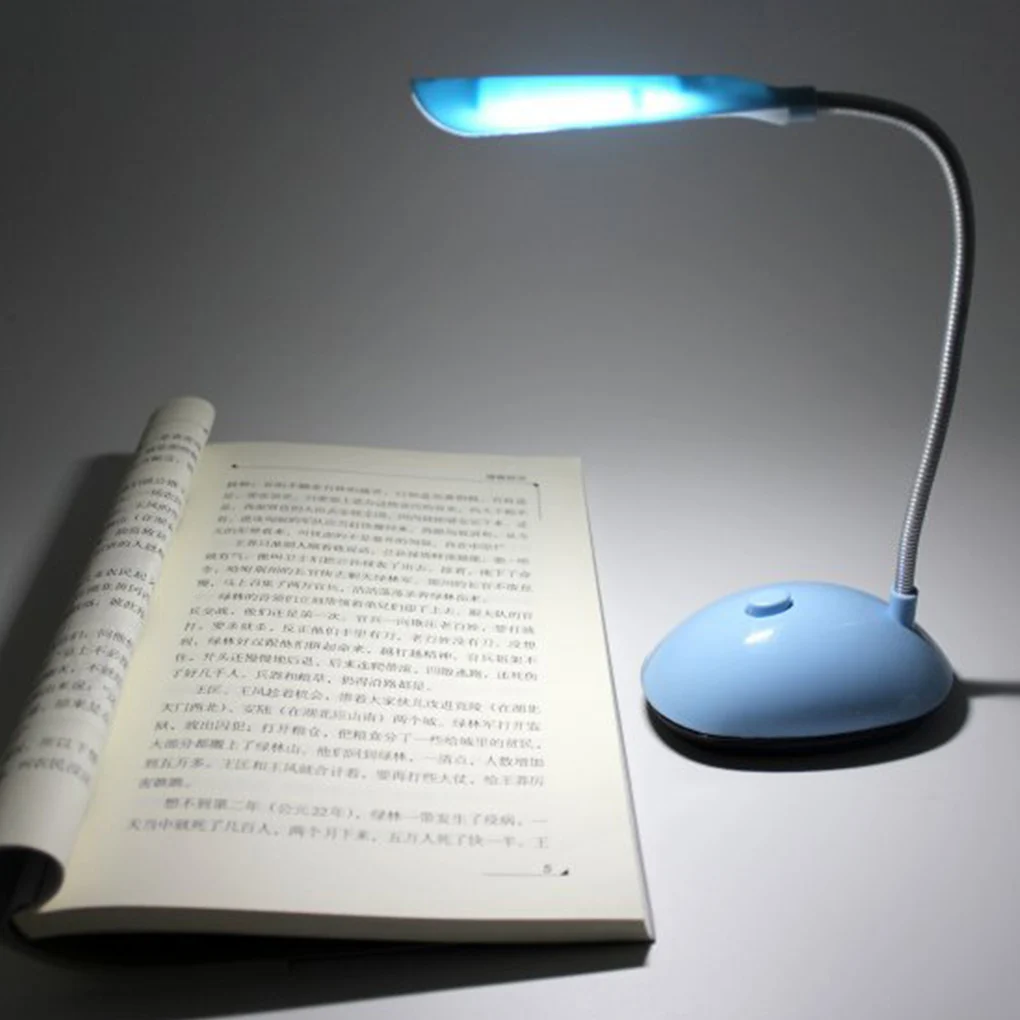 

Светодиодный ная настольная лампа для чтения с защитой глаз, складной светильник на батарейках 3 А, 4 светодиодный, Портативный Гибкий Свети...