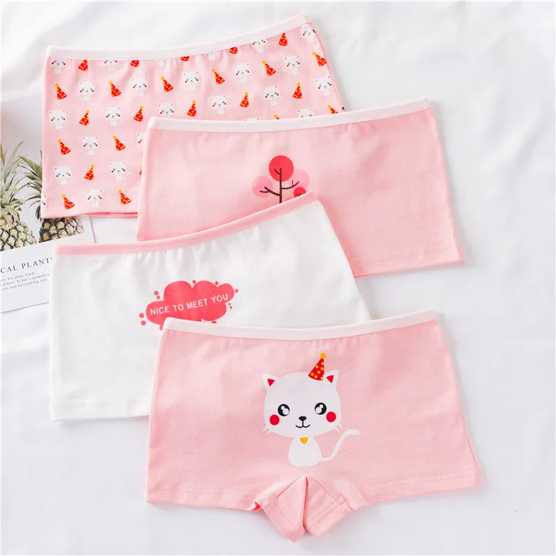 4 шт./Лот Детские хлопковые трусы|Трусики| |