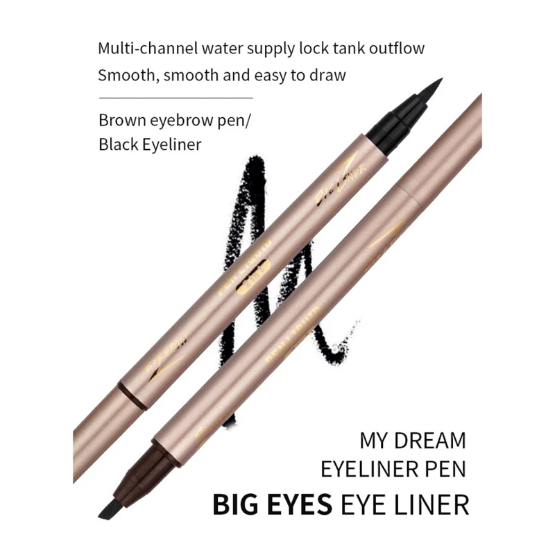 Двухсторонняя подводка для глаз карандаш бровей долговечная водостойкая