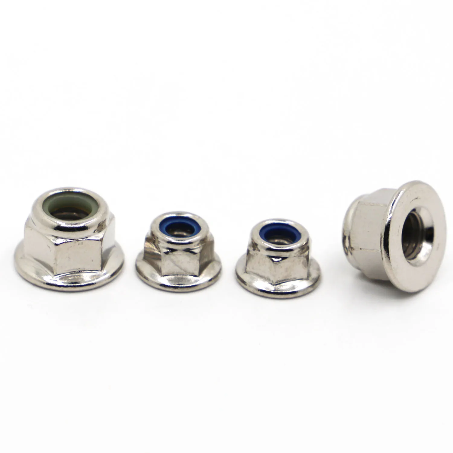 10 шт. никелированная углеродистая сталь метрическая резьба нейлоновая вставка