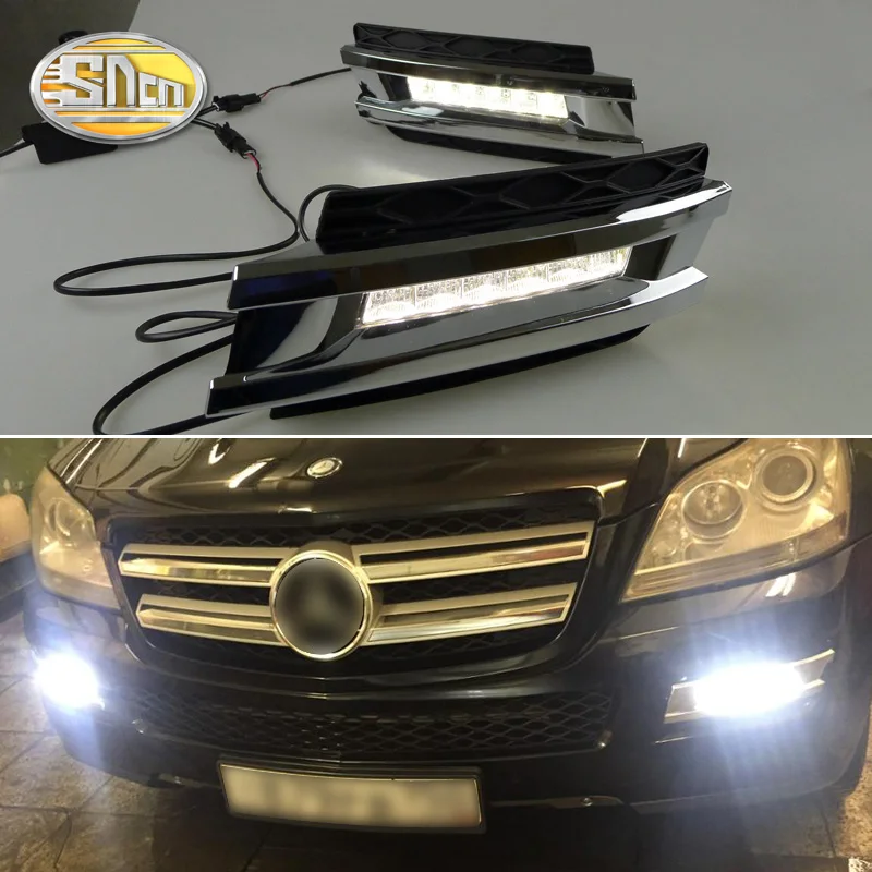 Светодиодные дневные ходовые огни противотуманные фары для Mercedes Benz gl CLASS gl350 gl400