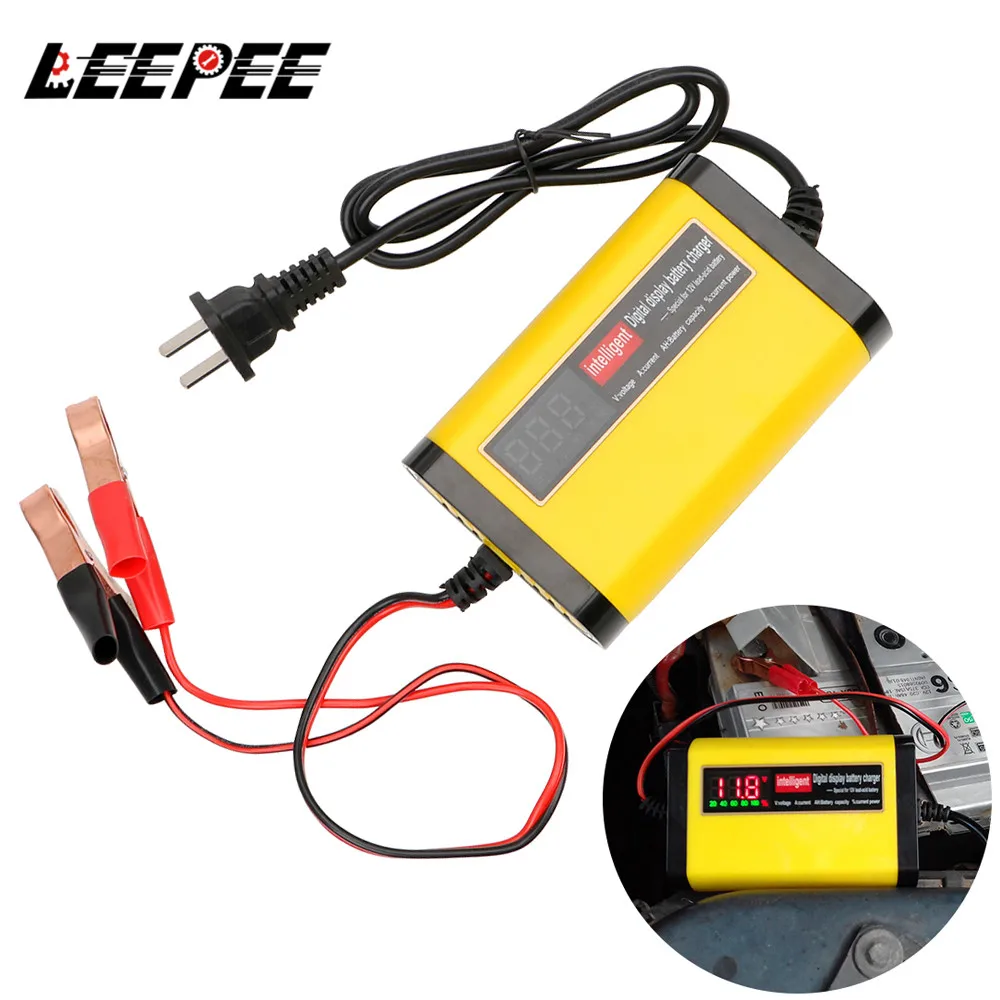 

Smart 2A Fast Power Charging 3 Stages Lead Acid AGM GEL Battery-chargers Automatic Car Battery Charger Motorcycle Accessories