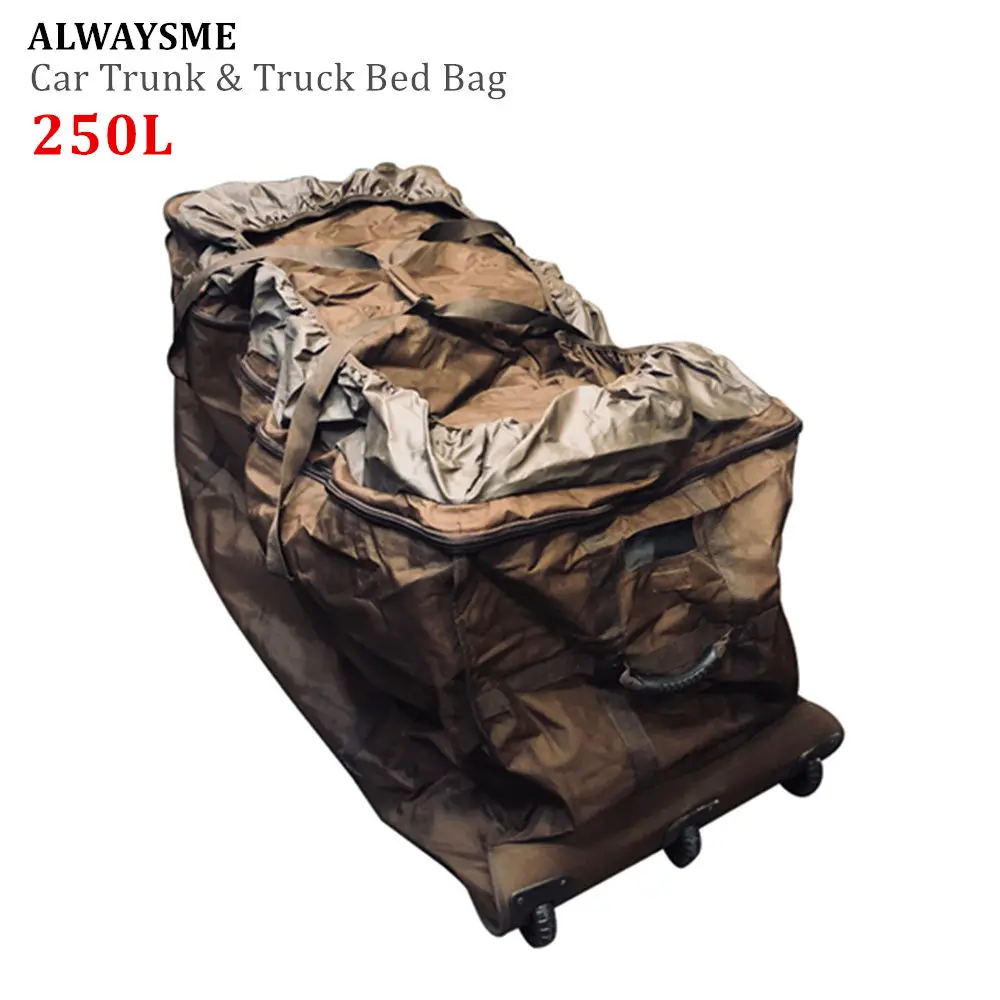 ALWAYSME большой 146X46 см 250л автобус RV автомобиль топ сумки на крыше, грузовые кровати мешок, нескользящее дно с колесами двигаться легче, легкий водонепроницаемый