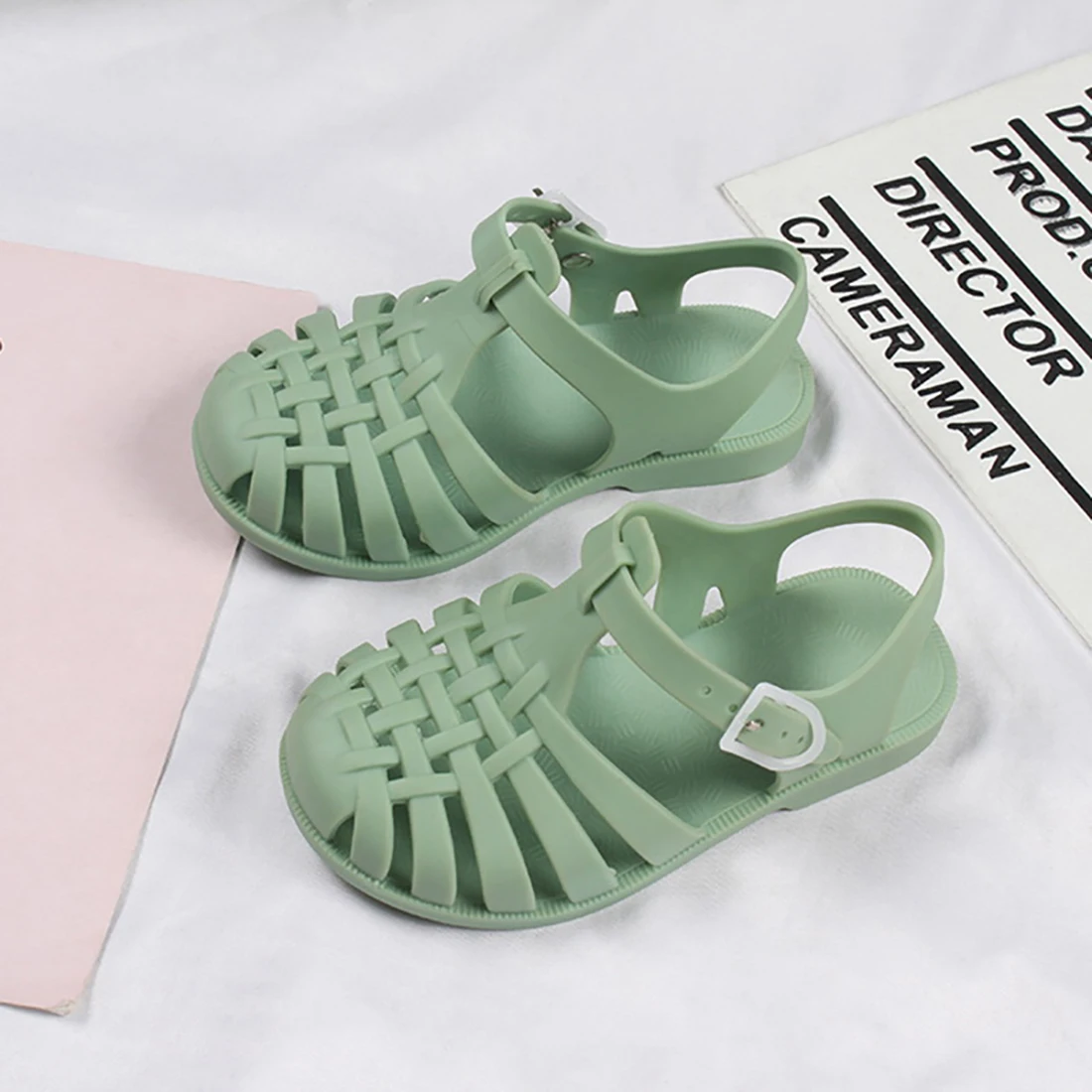 

Litthing Summer Boys Roman Slippers Children Sandals Baby Girls Toddler Soft Non-slip Princess Kids Candy Jelly Beach Shoes