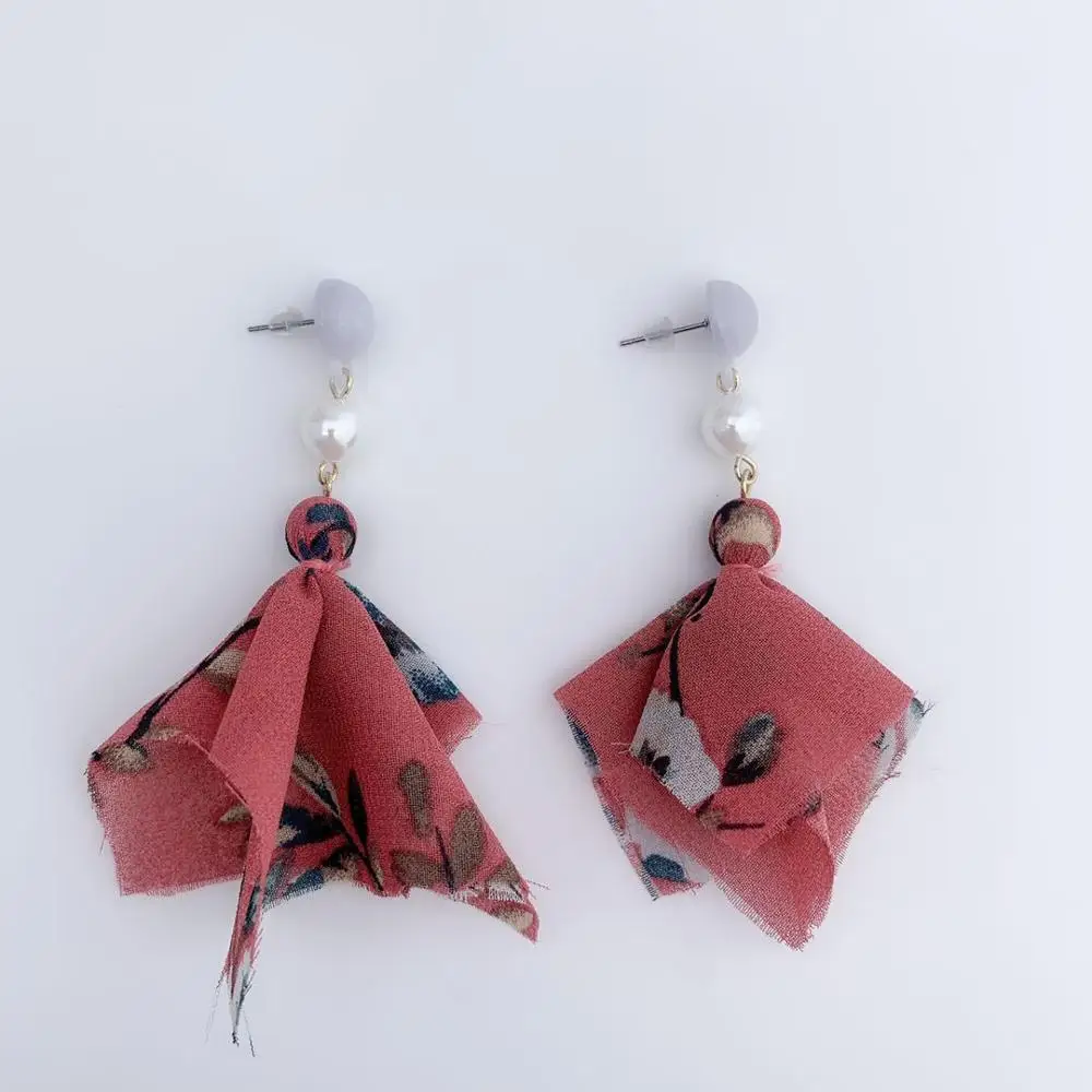 Новые серьги из железной пряжи с искусственным жемчугом Модные Ювелирные