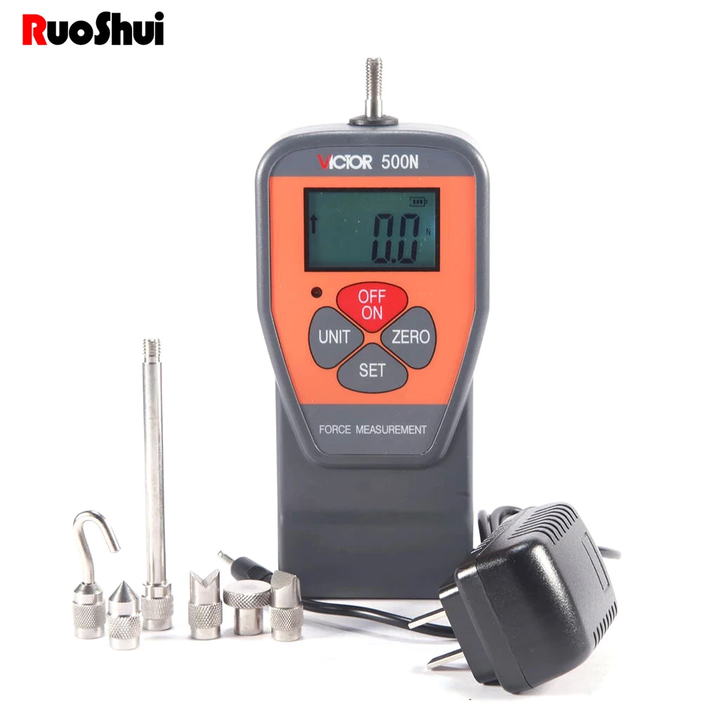 RuoShui 500N цифровой датчик силы 50кг 110lb динамометр измерительные приборы толчок тяги