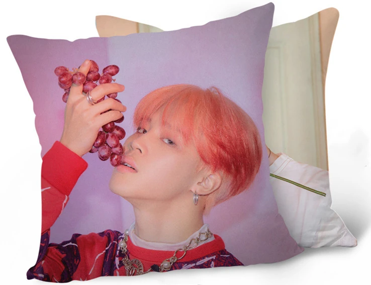 KPOP Подушка Bangtan подушка для мальчиков постельные принадлежности карта душа K-pop Home Bangtan Boys квадратная подушка с одной стороны