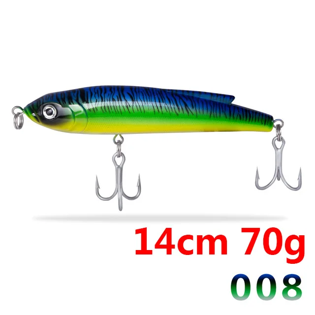 008 Hunthouse GT stickbait Тонущая приманка карандаш морская жесткая приманка для рыбалки Троллинг приманка Тунец Морская рыбалка Япония крюк Сделано noeby - Цвет: 008
