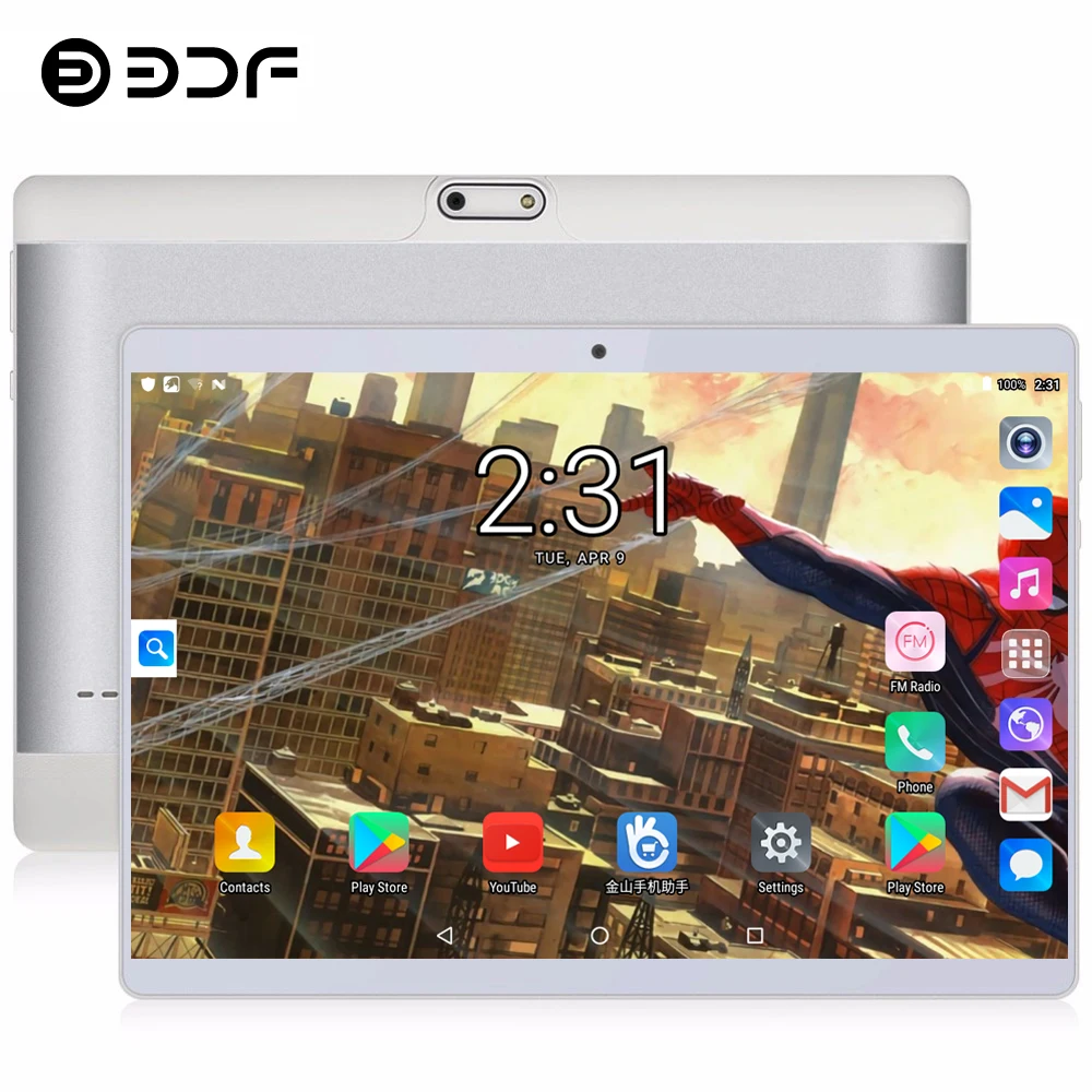 BDF планшет 10 дюймов 4G телефон планшетный ПК Android 8,1 Восьмиядерный 1280*800 ips планшеты Bluetooth WiFi 4 Гб+ 64 ГБ Android планшет 7 8 9 10