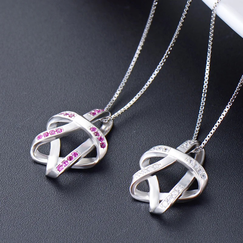 

Star-spangled Clear & Purple Star Pendant Solid 925 Sterling Silver Pendant Necklace CHDAD001545