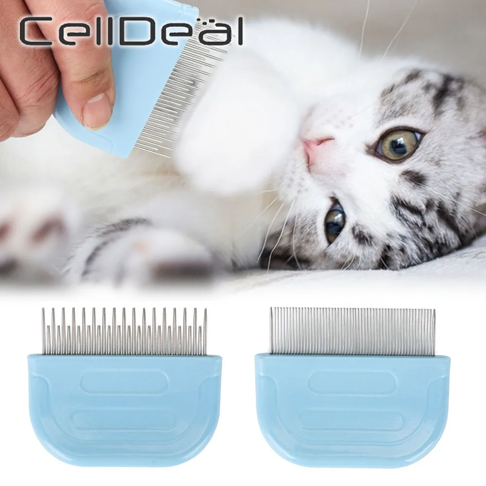 

Pet Massage Comb for Cats Stainless Steel Needle Combs Grooming Tools To Remove Loose Hairs Eliminate Fleas Pets Accessories