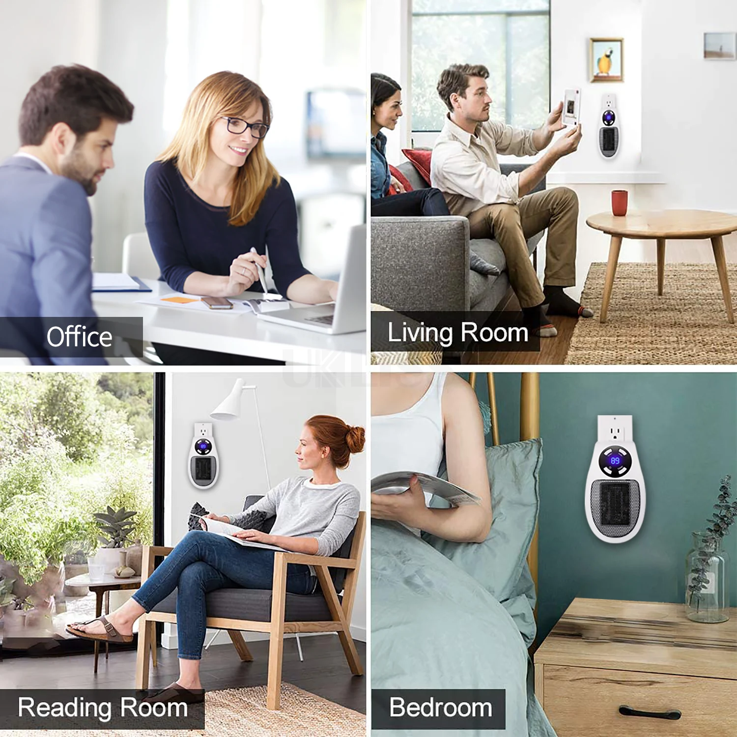 

500W Portable Electric Heater Fan For Home Dorm Office Desktop With Adjustable Thermostat Mini Electric Heater