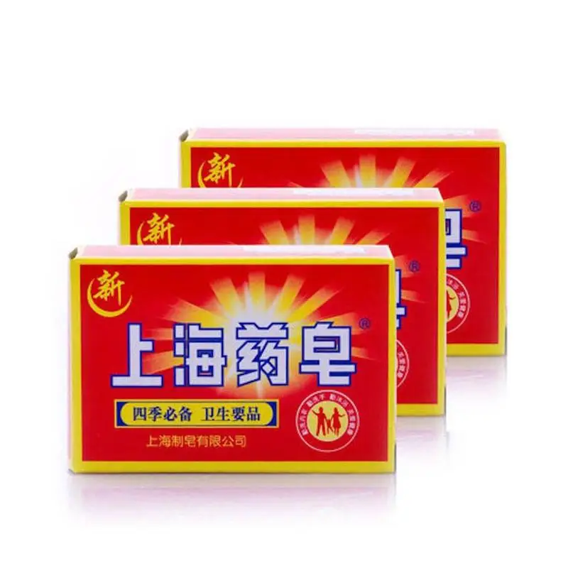 

90g Red China Medicated Soap Conditions Acne Psoriasis Seborrhea Eczema Anti Fungus Bath Healthy Soap Slimming Body Cream