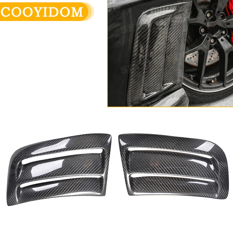 

Carbon Fiber Car Front Bumper Side Air Vents Trims Cover Stickers Frame for Benz C Class W204 C63 AMG 2008-2011 Scoop Plates